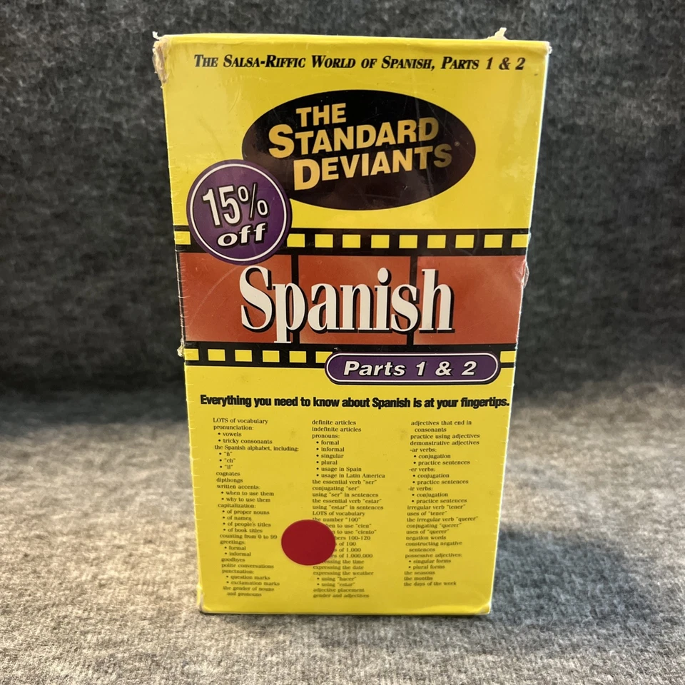 The Standard Deviants:Spanish (Parts 1 & 2) VHS - Image 1 of 4