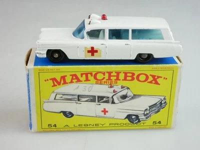 54b S & S Cadillac Ambulance - 30255 Matchbox Regular Wheels - Bild 1 von 4