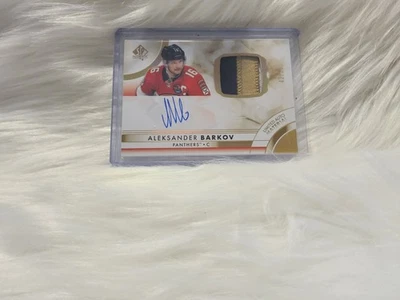 2023-24 Upper Deck SP Authentic Limited Material Auto Aleksander Barkov 42/50 - Image 1 of 2