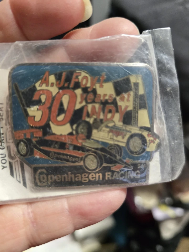 AJ FOYT 30 years At Indy Copenhagen Racing Hat Pin - Image 1 of 1