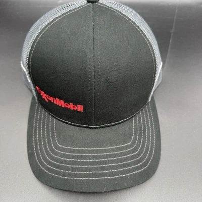 Кепка регулируемая для дальнобойщика Exxon Mobil черная и серая размер для взрослых кепка для улицы - Изображение 1 из 4