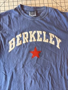 Berkeley Comfort Colors Blue T Shirt Size Small - Picture 1 of 10