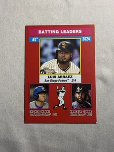 2025 Topps Heritage NL Batting Leaders-Arraez-Ohtani-Ozuna Red Border Insert🔥 - Bild 1 von 2