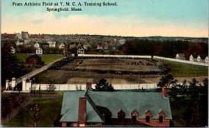 Pratt Athletic Field YMCA Training School Springfield MA Postcard - Picture 1 of 2