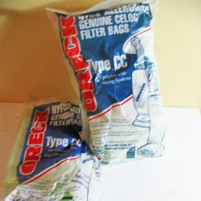 2 Bags Oreck Type CC or Uprights 15 Bags KL7 KL21 2000 3000 40000 8000 9000 Vacs - Image 1 of 3