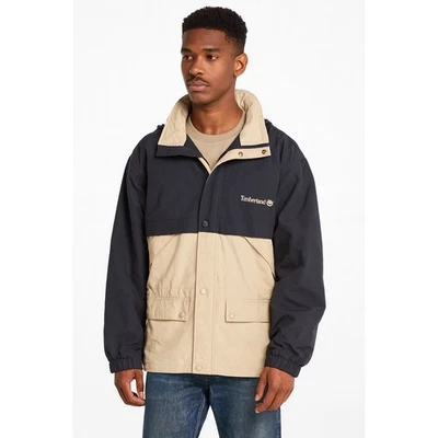 Chaqueta Ligera De Colección Timberland Weathergear Para Hombre Dos Tonos Talla M Beige Negra  Foto 1 de 4