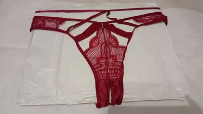 Hunkemöller Private Collection Open Brazilian Lyra Gr L Bordeaux  - Bild 1 von 3