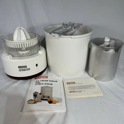 VTG NOS NEW Waring Ice Cream Parlor & Citrus Juicer 11CF29 ~ SHIPS FAST!!! - Image 1 of 4