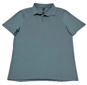 Lululemon Evolution Kurzarm Poloshirt River Blue Herren Größe M - Bild 1 von 7
