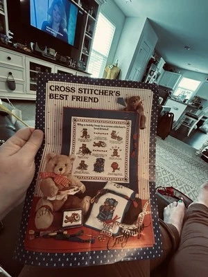CROSS STITCHER"S BEST FRIEND--Teddy Bears-8 Designs-Counted Cross Stitch Pattern - Image 1 of 3