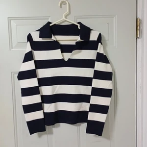 Sweater Women's Ribbed V-Neck Sailor-Style Comfortable And Soft. - Picture 1 of 12