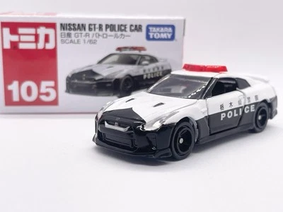 Coche de policía Tomica Nissan GT-R Nº105 R35 1:62 NUEVO Takara Tomy de JAPÓN Foto 1 de 4