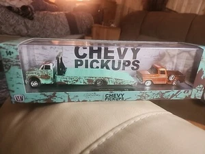 M2 MACHINES HAULER, 1968 CHEVY C60 TRUCK & 1958 CHEVY APACHE STEPSIDE R76 24-16 - Picture 1 of 10