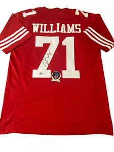 TRENT WILLIAMS SIGNED SAN FRANCISCO 49ERS JERSEY BECKETT BAS COA W876303 - Picture 1 of 4