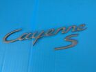 PORSCHE CAYENNE S 10 REAR TAILGATE GREY EMBLEM OEM USED Porsche Cayenne