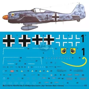 Peddinghaus 1/32 Fw 190 A-8/R8 Markierungen ""Hajo"" Herrmann Stab./JG 300 1943 3342 - Bild 1 von 1