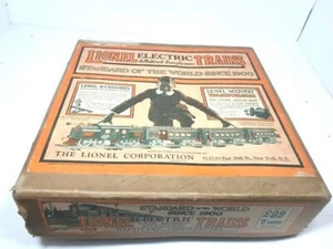 Lionel Pre War 292 Passenger Electric Train Set Box with 2 Cars Great Shape - Bild 1 von 7