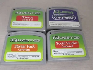 Leap Frog IQuest 4.0 Cartridges Science Social Studies (Lot of 4) Starter pack - Picture 1 of 1