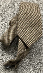 Mens Brown Mix Wool Blend Smart Formal Event Tie 2.75" Wide 57" Long - Picture 1 of 5