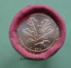 Deutschland BRD 5 Euro-Cent Rolle mit 50 x 5 Cent Euromünzen Hamburg J Jahr Wahl - Bild 1 von 4