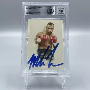 Mike Tyson Signed Autographed 2006 Topps Allen & Ginter #301 Beckett 10 Auto - Picture 1 of 2