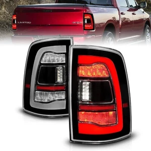 Anzo 311469 Black Sequential LED Tail Lights For 10-18 Ram 1500 2500 3500 - Picture 1 of 7