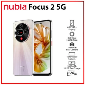 ZTE nubia Focus 2 5G WHITE 8GB+256GB Dual SIM Unlocked Android Cell Phone - Picture 1 of 3
