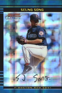 2002 Bowman Chrome X-Fractors #238 Seung Song /250 - NM-MT