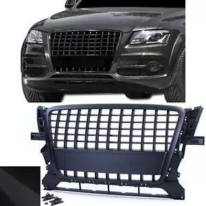 Für Audi Q5 8R ab 2008-2012 Kühlergrill Sportgrill Waben Gitter Schwarz Matt - Bild 1 von 4
