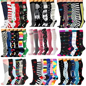 Lots Compression Socks Stockings Womens Mens Knee High Medical 20-30 mmHG S-XL - Picture 1 of 80