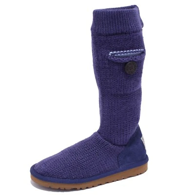 3247Y (NO BOX) stivale bimba girl UGG scarpe wool shoe boot violet blue - Image 1 of 4
