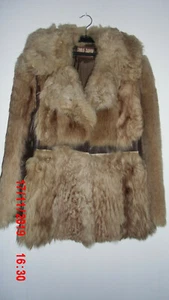 PELZJACKE mit braunem Leder abgesetzt in der Größe 38/40  - Preissenkung ! - Bild 1 von 3