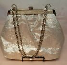 Clutch Purse Evening Cocktail Bag With Silver Chain Antique Handbag