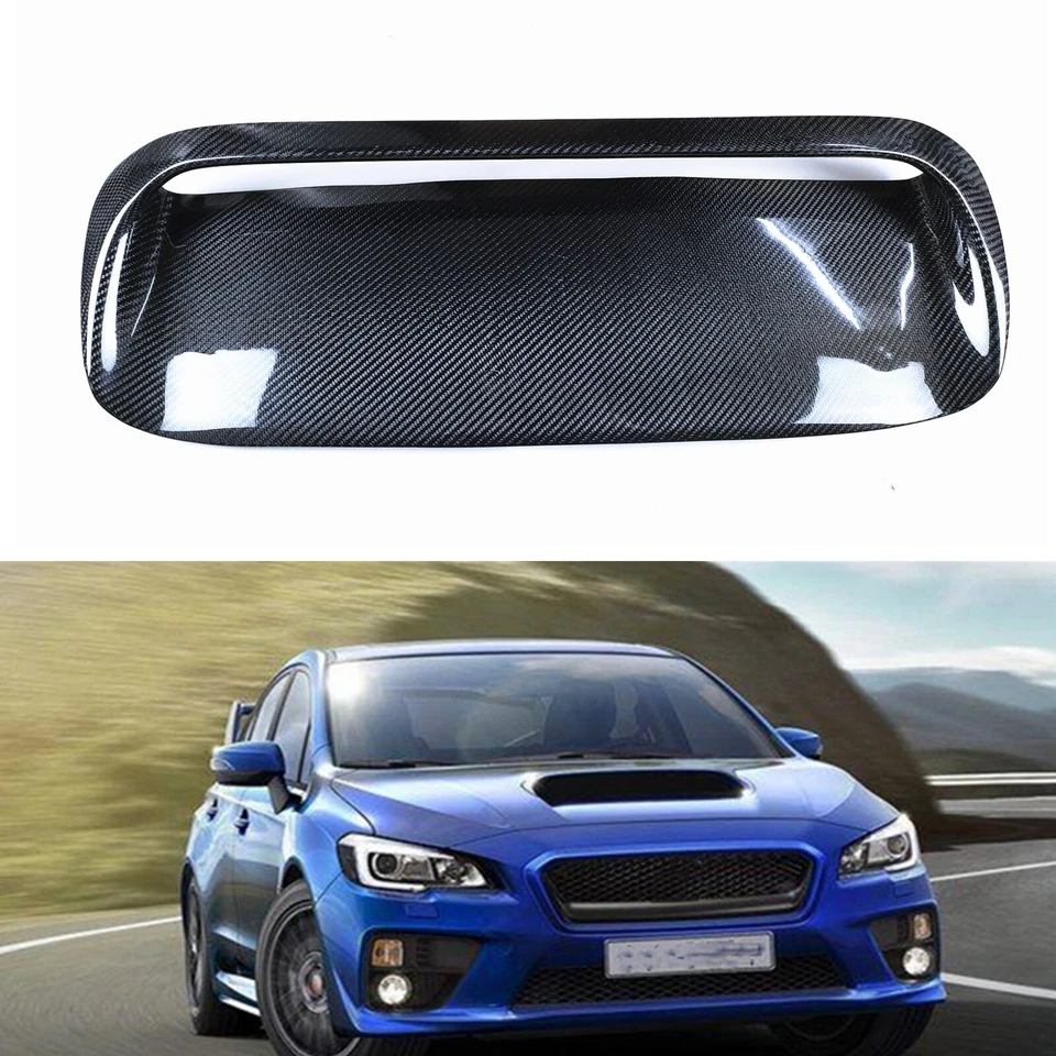 Para Subaru Impreza 11th WRX STi 2015-20 1 pieza cuchara de aire capó ventilación fibra de carbono Foto 1 de 4