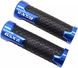Motorcycle Handlebar Hand Grips GSXR 125 250 300 600 750 1000 7/8" Blue - Picture 1 of 13
