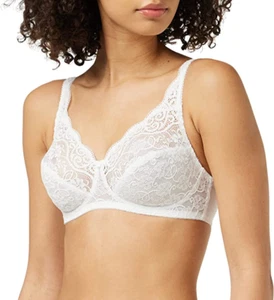 Sujetador sin planchar sin acolchar para mujer Triumph Amourette 300 N con encaje blanco - Imagen 1 de 10