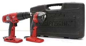 Craftsman 18.0v 3/8" Cordless Drill-Driver 2 Tool Combo Set W/Cordless Worklight - Picture 1 of 14
