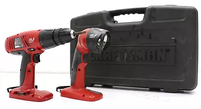 Craftsman 18.0v 3/8" Cordless Drill-Driver 2 Tool Combo Set W/Cordless Worklight - Image 1 of 4