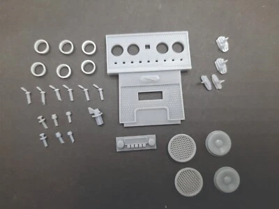 1/8 REVELL MONOGRAM - JAGUAR E-TYPE XK-E - DASH CONSOLE UPGRADE  - RESIN - Image 1 of 4