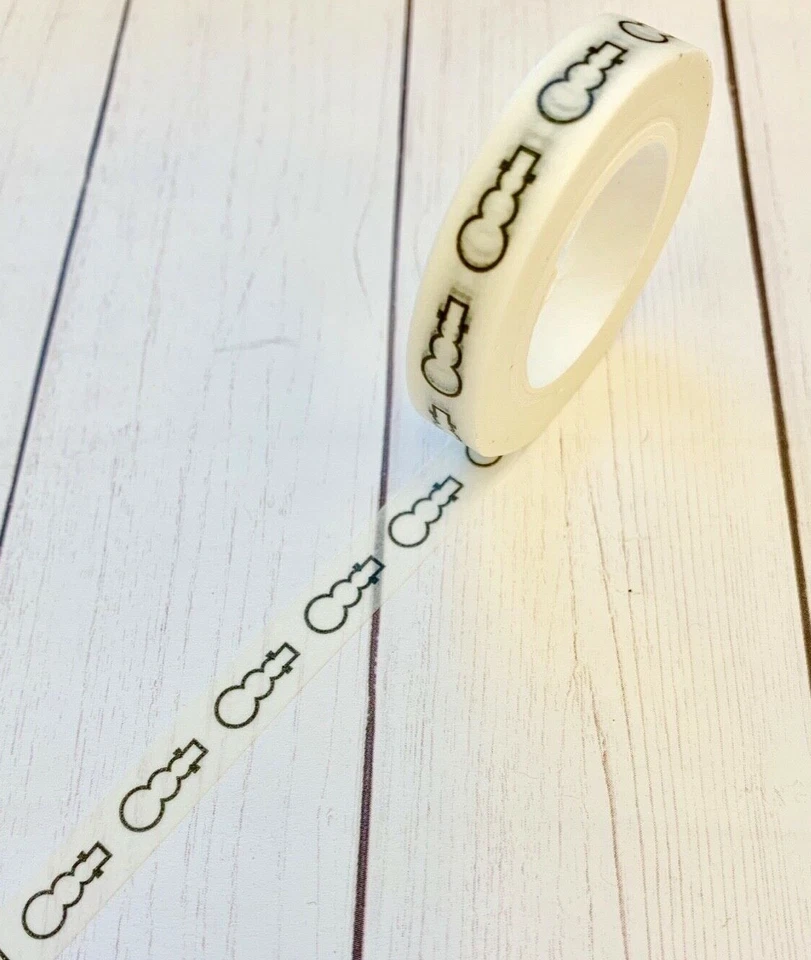 Lista de verificación muñeco de nieve delgado Washi Tape planificador de manualidades en papel diario de suministros Foto 1 de 1