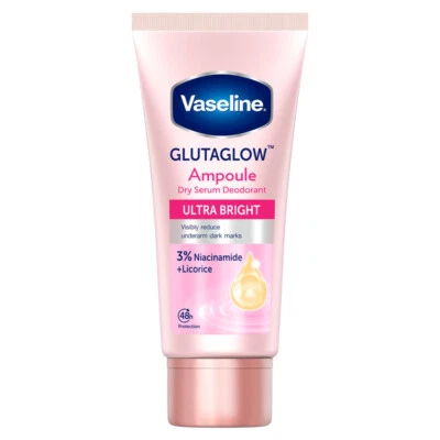 [VASELINE] GLUTAGLOW Ampoule ULTRA BRIGHT Dry Serum Deodorant 45ml NEW - Image 1 of 2