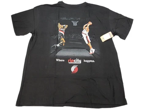 NEW Clyde Drexler Brandon Roy Portland Trail Blazers Mens 3XL-4XL Majestic Shirt Cover