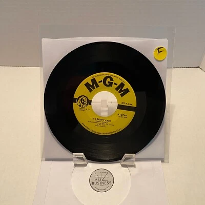 Connie Francis–If I Didn't Care/Toward The End Of The Day MGM Records K12769 - Image 1 of 2