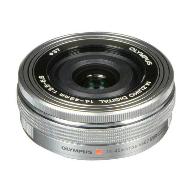 Olympus M.Zuiko Digital ED 14-42mm f/3.5-5.6 EZ Pancake Lens - Silver
