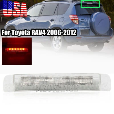 For Toyota RAV4 2006-2012 Clear Lens LED High Mount 3rd Third Brake Light Lamp - Image 1 of 4