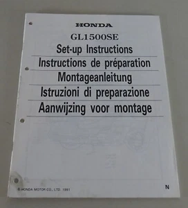 Assembly Instructions / Set Up Manual Honda GL 1500 SE Stand 1991 - Picture 1 of 1