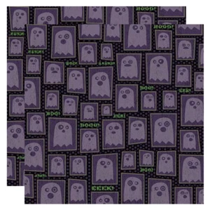 Karen Foster Design 12x12 Scrapbook Paper Halloween Party Boo Ghosts - Picture 1 of 1