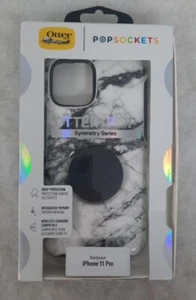 OtterBox Apple iPhone 11 Pro iPhone XS Otter +Pop Symmetry Series -White Marble - Picture 1 of 2