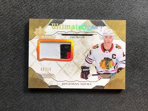 2017-18 UPPER DECK ULTIMATE JONATHAN TOEWS LEGACY PATCH GOLD UL-JT #ed 8/15 - Picture 1 of 2
