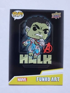 2023 Funko Marvel Upper Deck Funko Art Trading Card Hulk Avengers AF-10 - Picture 1 of 4